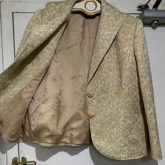 VINTAGE GIOVANNI OF ITALY CUSTOM TAILORING TORONTO EMBROIDERED BLAZERS SIZE L/XL - Picture 5 of 13